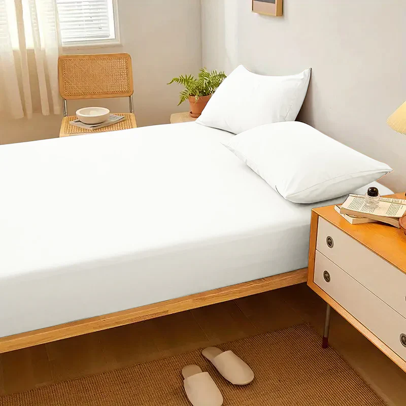 Fitted Bed Sheet-Ivory - Image 4