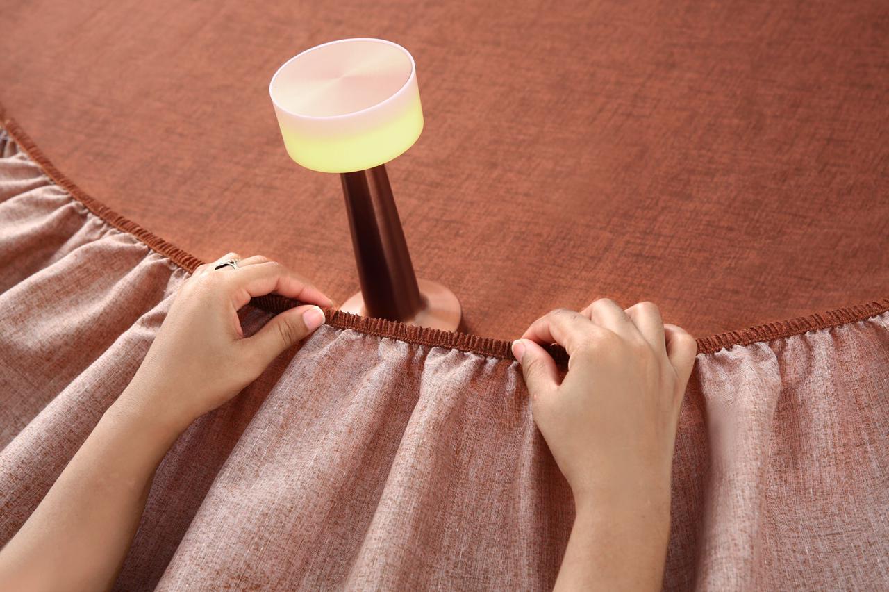 Fitted Bed Sheet-Brown Texture - Image 10