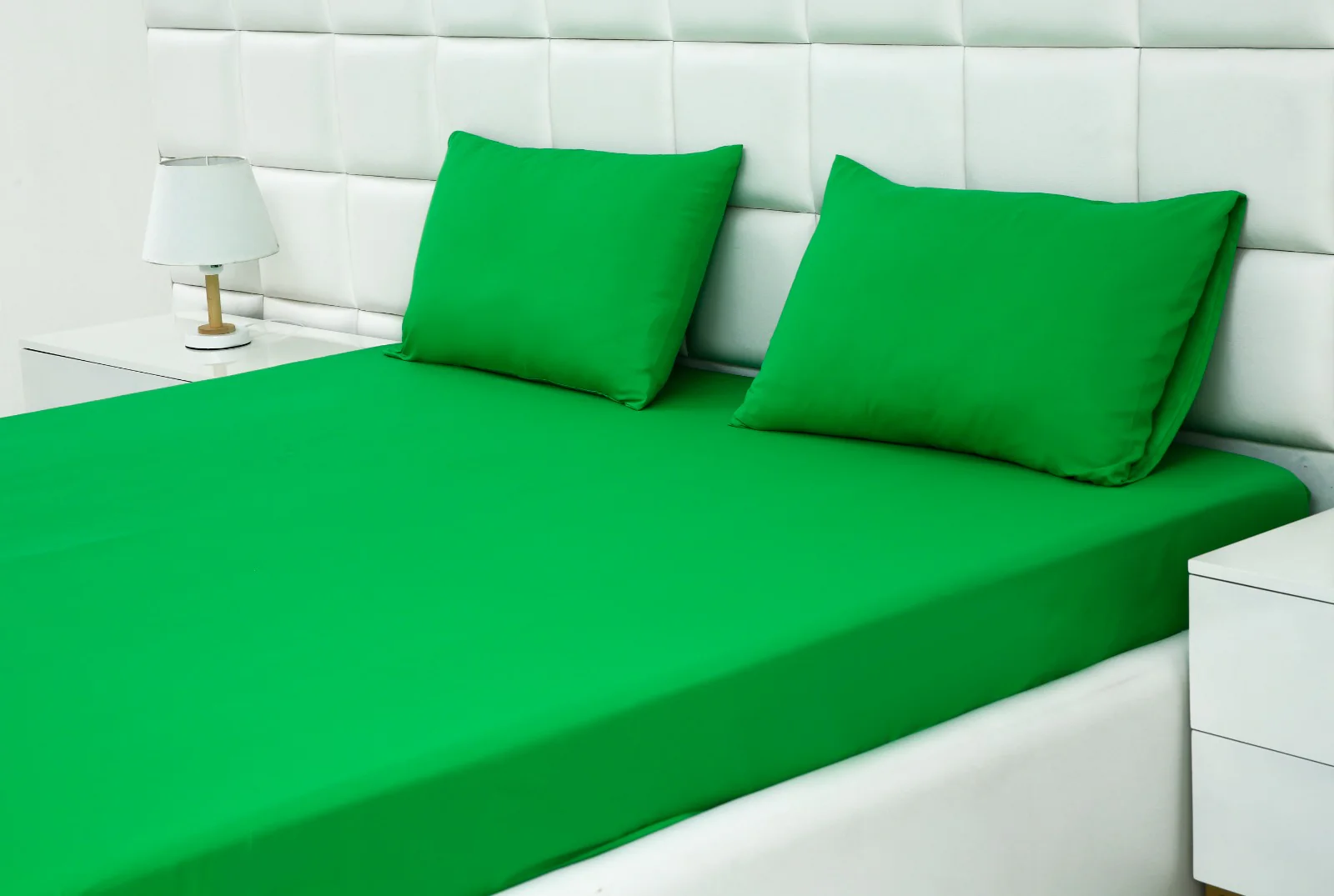 Fitted Bed Sheet-Green - Image 3