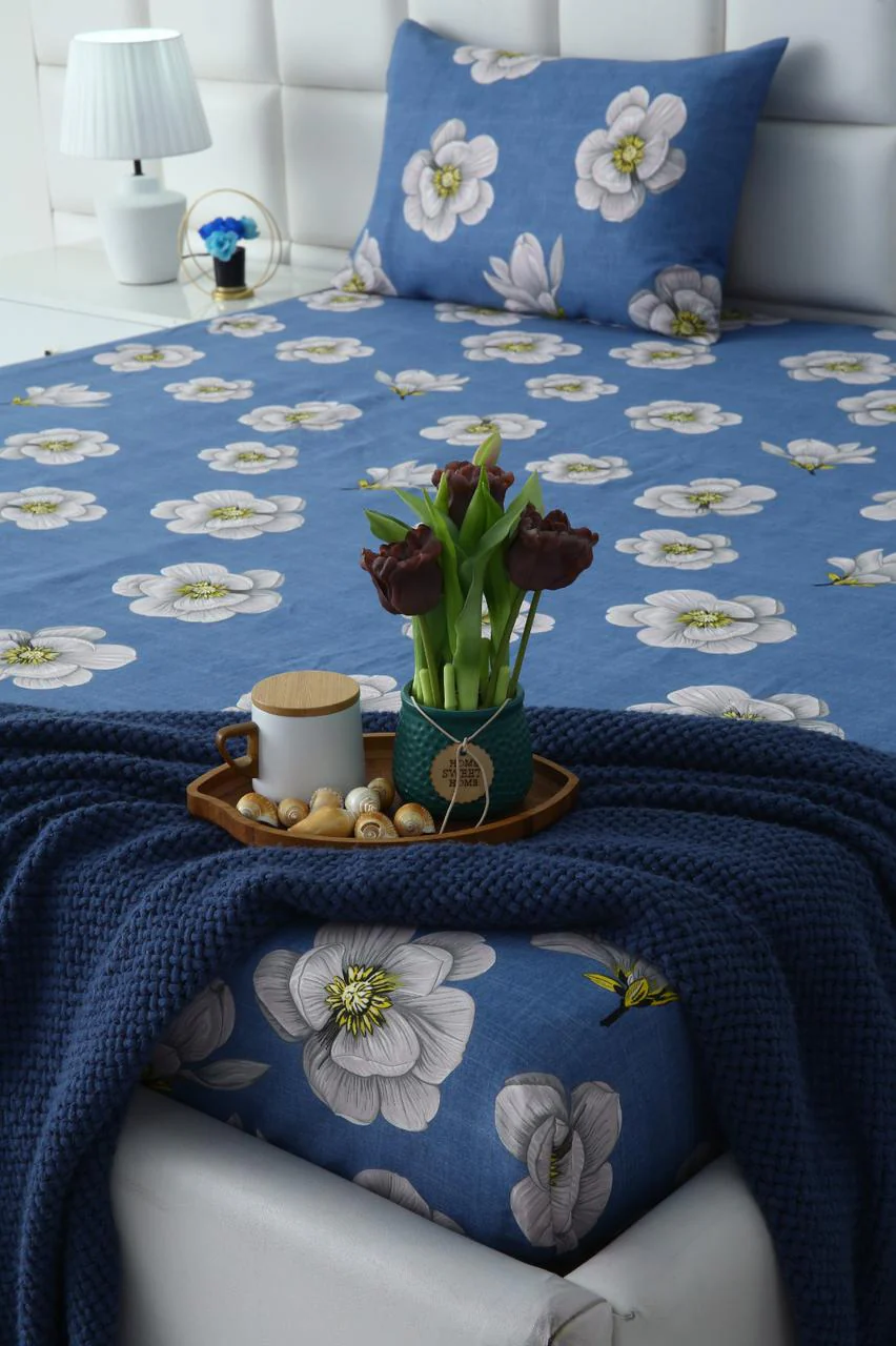 Fitted Bed Sheet-White Orchid - Image 4