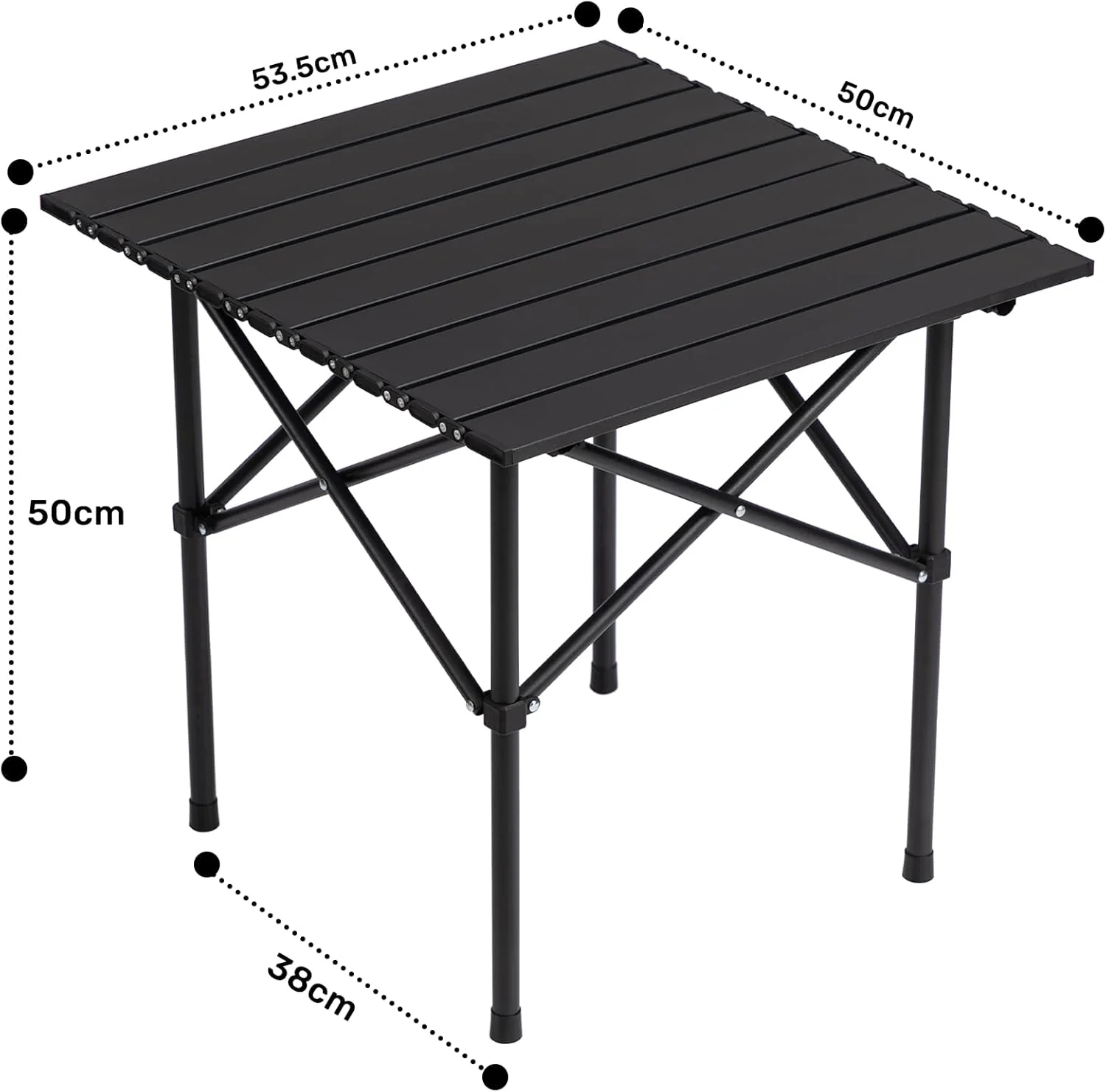 Folding Aluminum Table(SA2405-15)-Black - Image 5