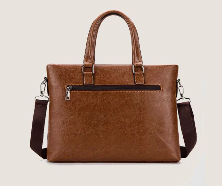 Genuine Leather Laptop Bags For Men & Women-SA2408-264(Brown) - Image 4