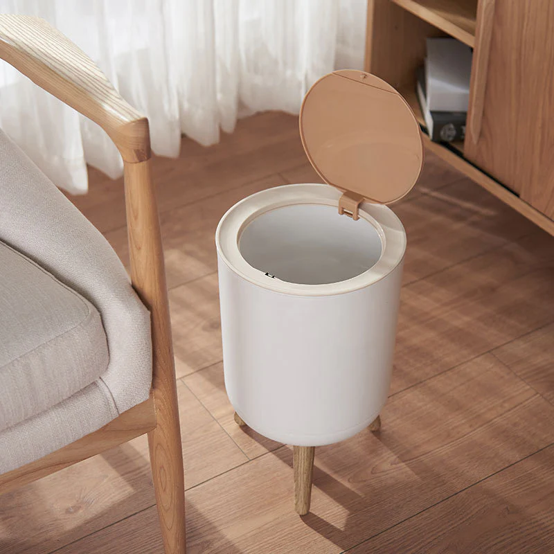 Indoor trash Bin With Wooden Feets-SA2408-108 - Image 12