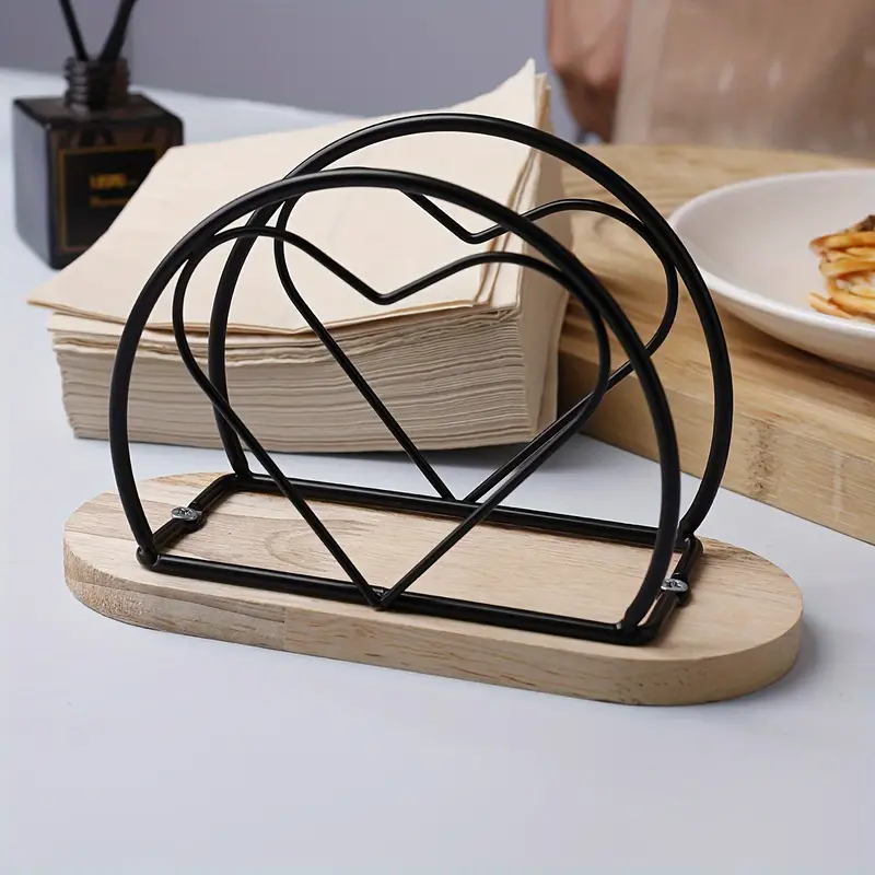 Metallic Napkins & Tissue Holder-14530Heart(SA2405-98) - Image 2