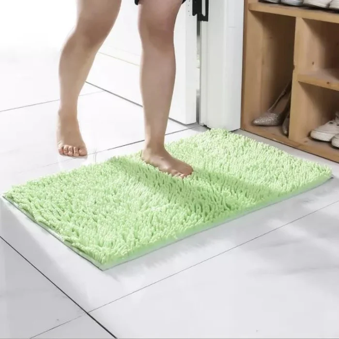 Microfiber anti Slip Bath Mat-(2444)Green - Image 3
