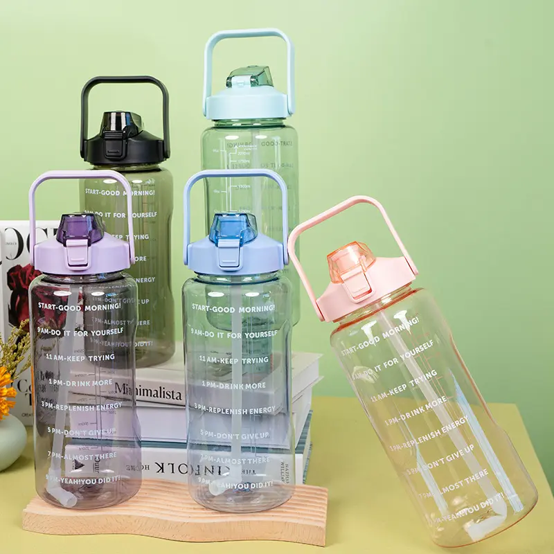 Motivational Water Bottle With Time Labeling(SA2408-221) - Image 2