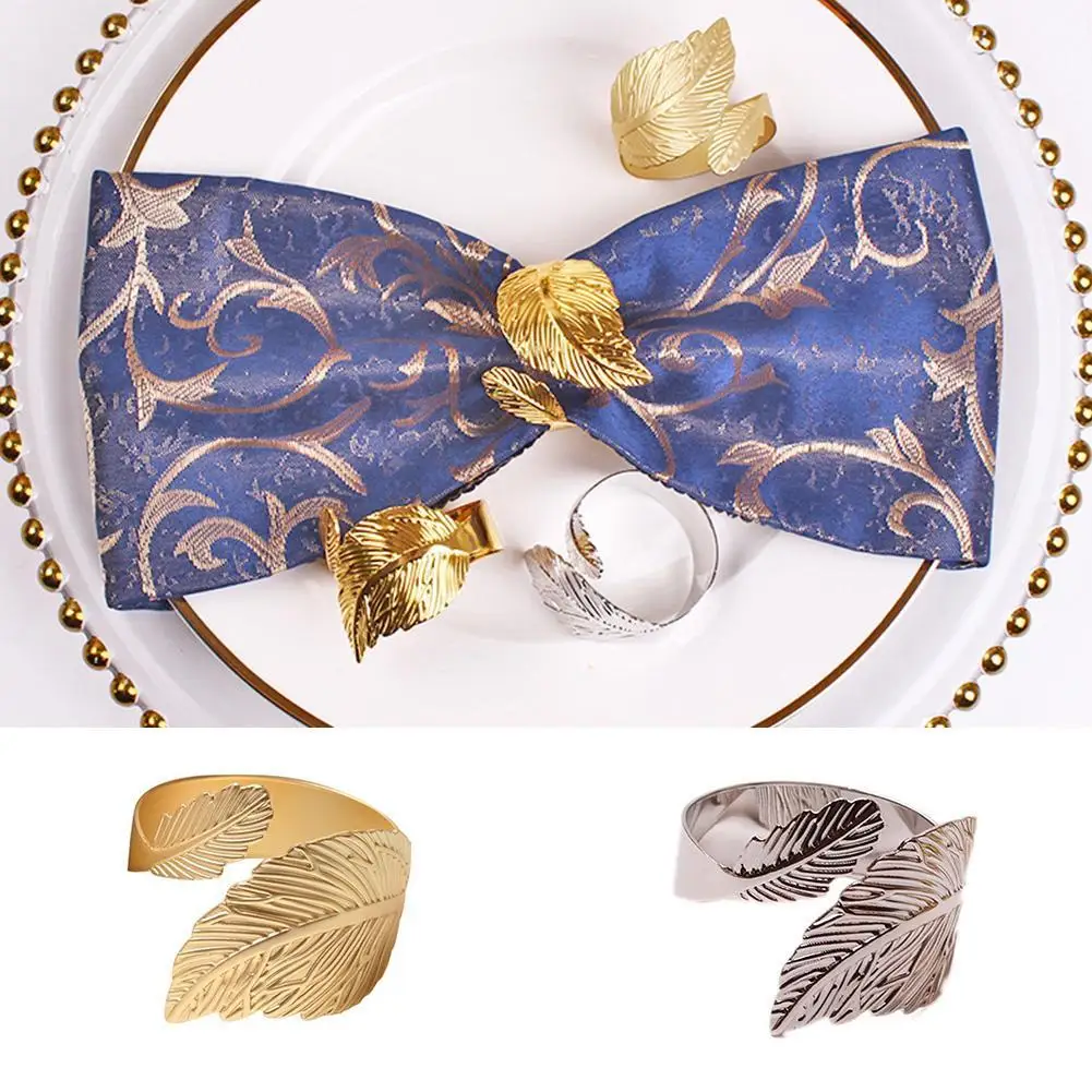 Napkin Holder Rings-Feather(Sliver) - Image 7