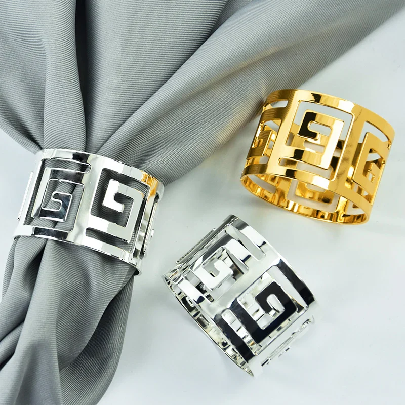 Napkin Holder Rings-Versace(Sliver) - Image 2