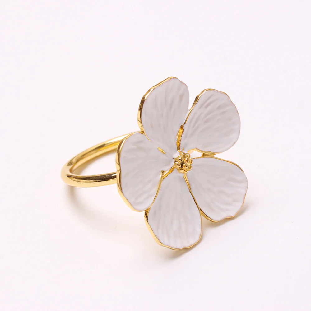 Napkin Holder Rings-White Jasmin - Image 24