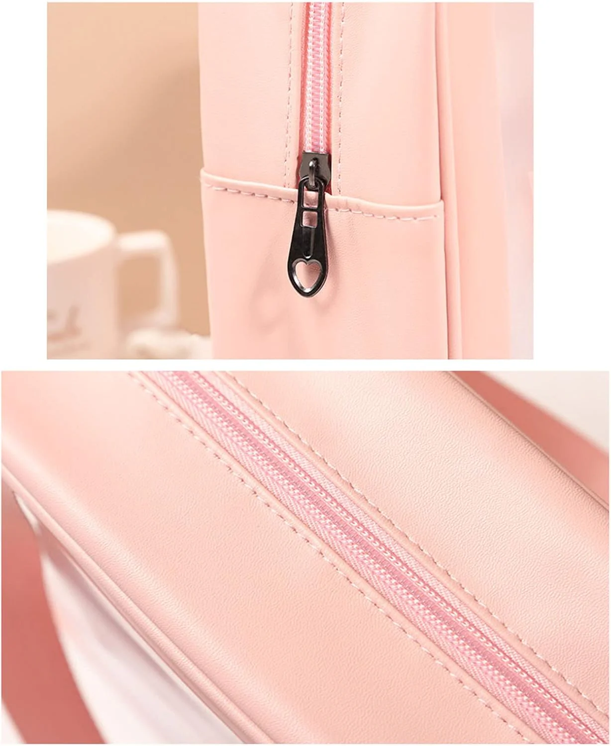 Portable Makeup Organizer Bag WASHBAG-Pink Large(SA2405-117) - Image 9