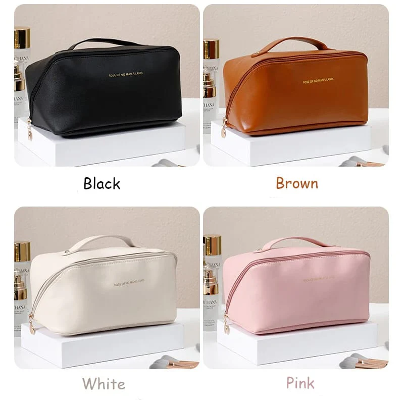 Portable PU Makeup Multifunctional Bag-Black(SA2403-21) - Image 2