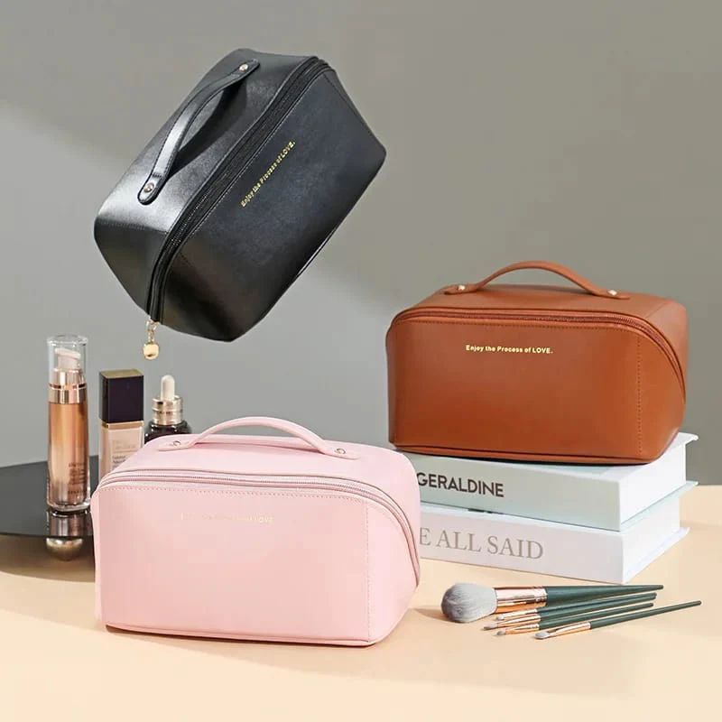Portable PU Makeup Multifunctional Bag-Black(SA2403-21) - Image 3