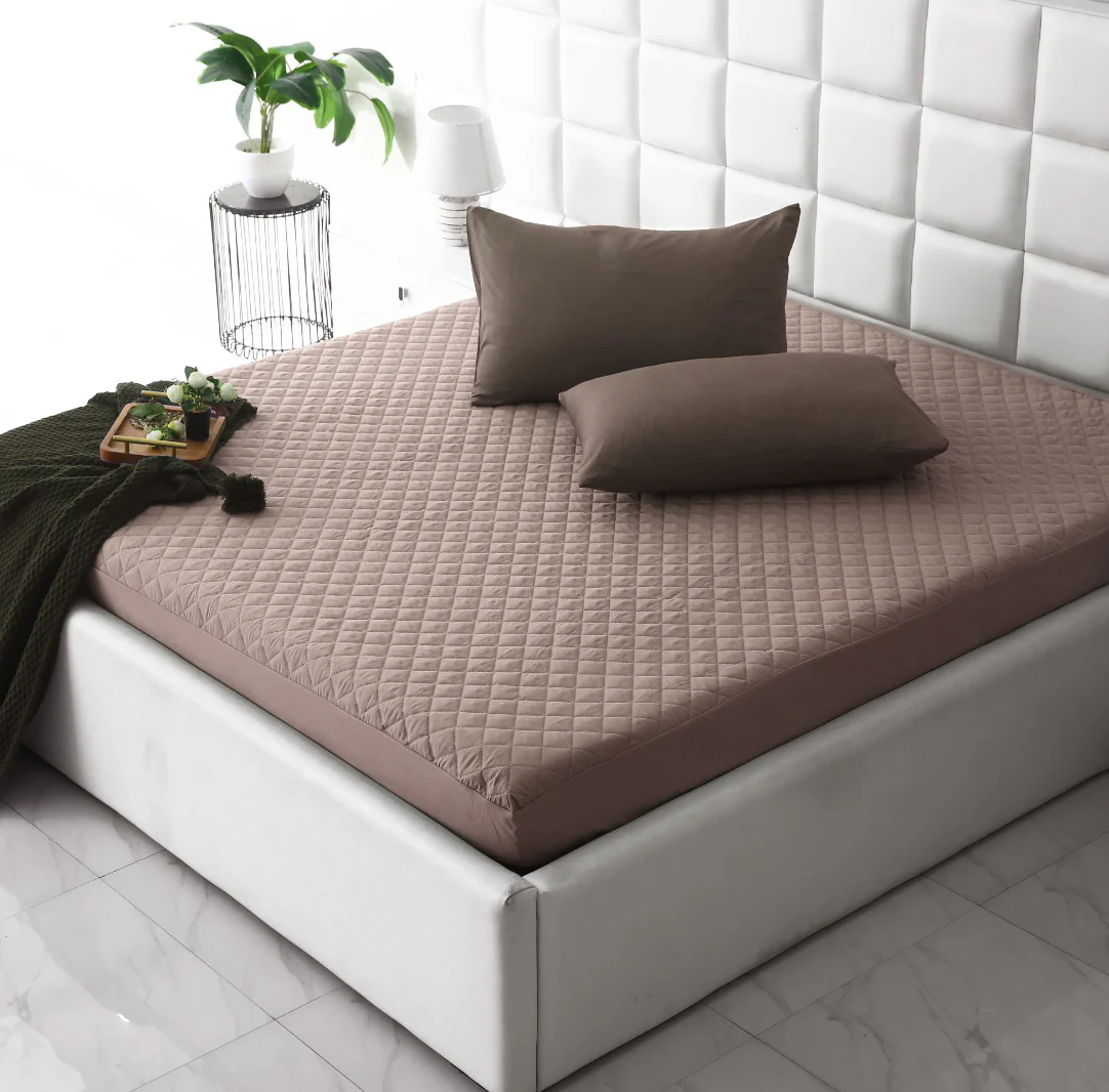Quilted Waterproof Mattress Protector-Mouve - Image 2
