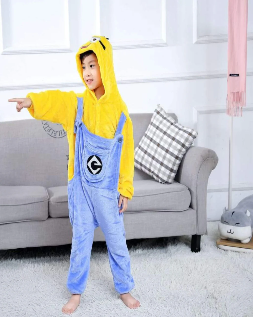 SA-26 Kids Plush Hooded Fleece-Sleep Wears - Image 3