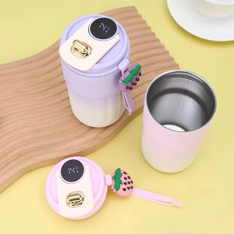 Smart Coffee Thermos With Temperature Display (SA2510-154)Lilac - Image 3
