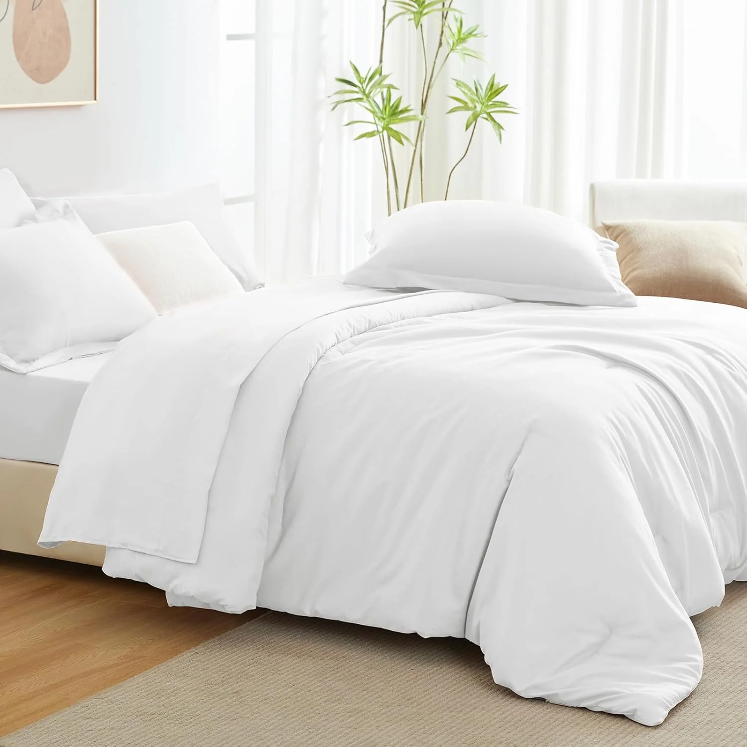 Solid Duvet Cover-White - Image 2