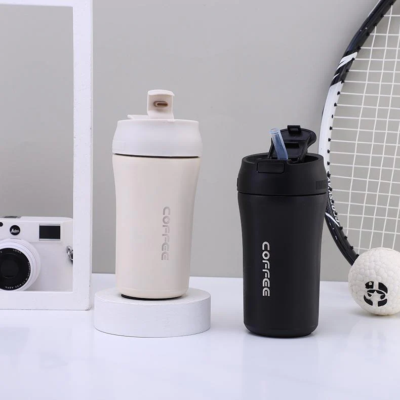 Stainless Steel Double Layer Coffee Tumbler 400ml - Image 18