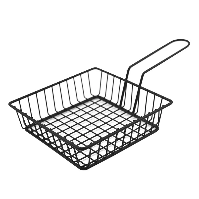 Stainless Steel Square Snack 5648Basket-Black - Image 10
