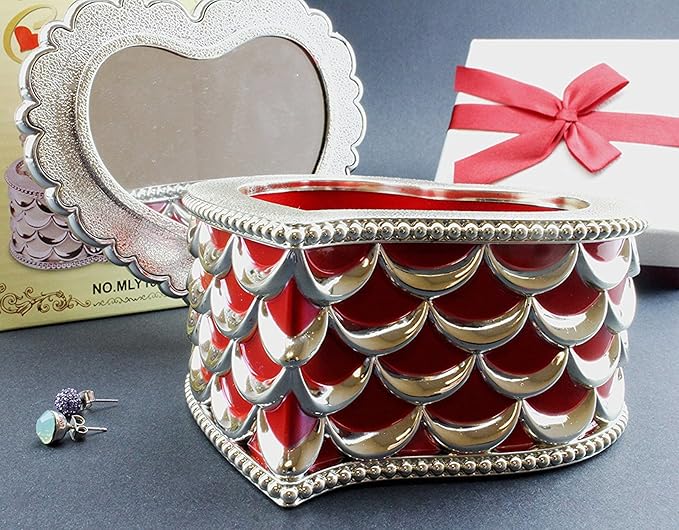 Vintage Design Treasure Jewelry Box-Heart - Image 6