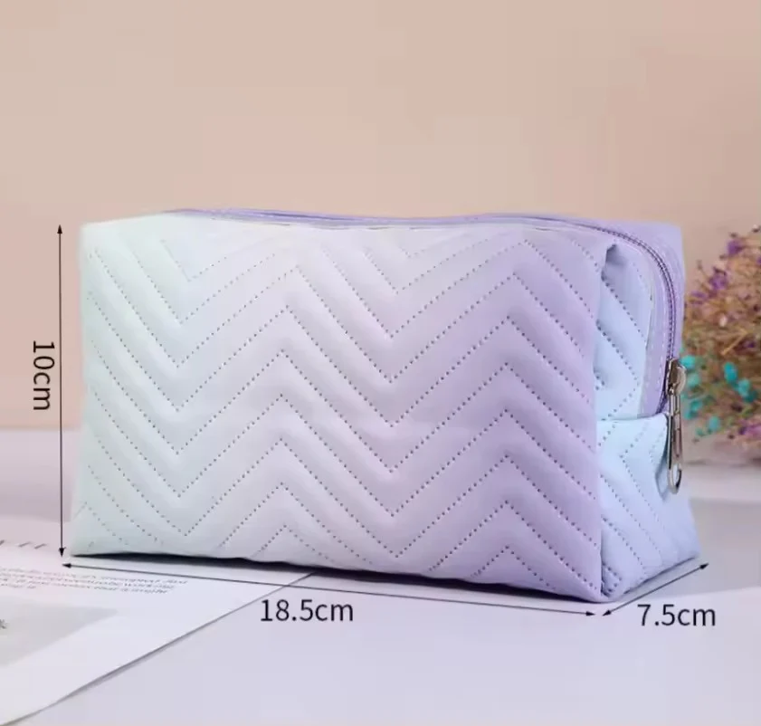 Women Waterproof PU Leather Gradient Cosmetic Storage Bags-(SA2405-111) - Image 14