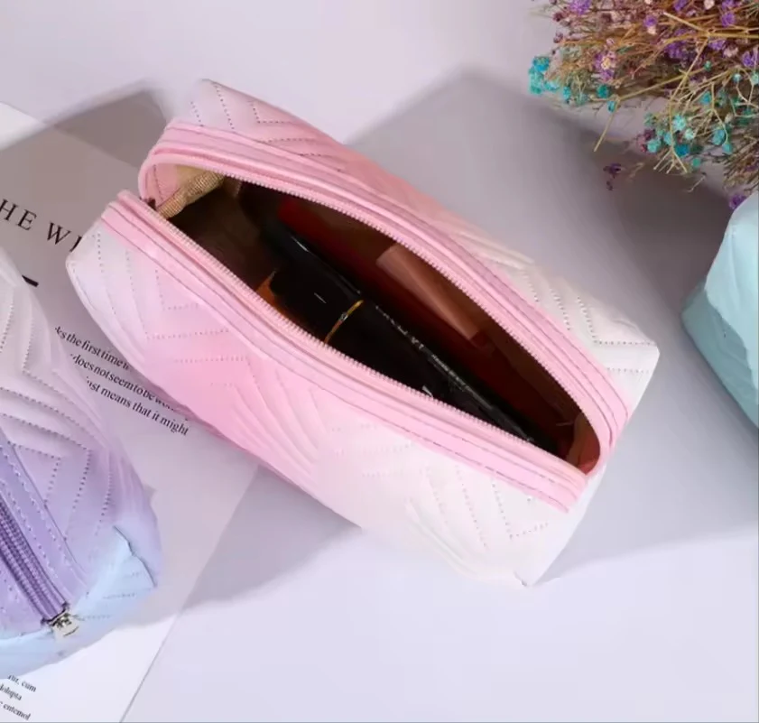 Women Waterproof PU Leather Gradient Cosmetic Storage Bags-(SA2405-111) - Image 8