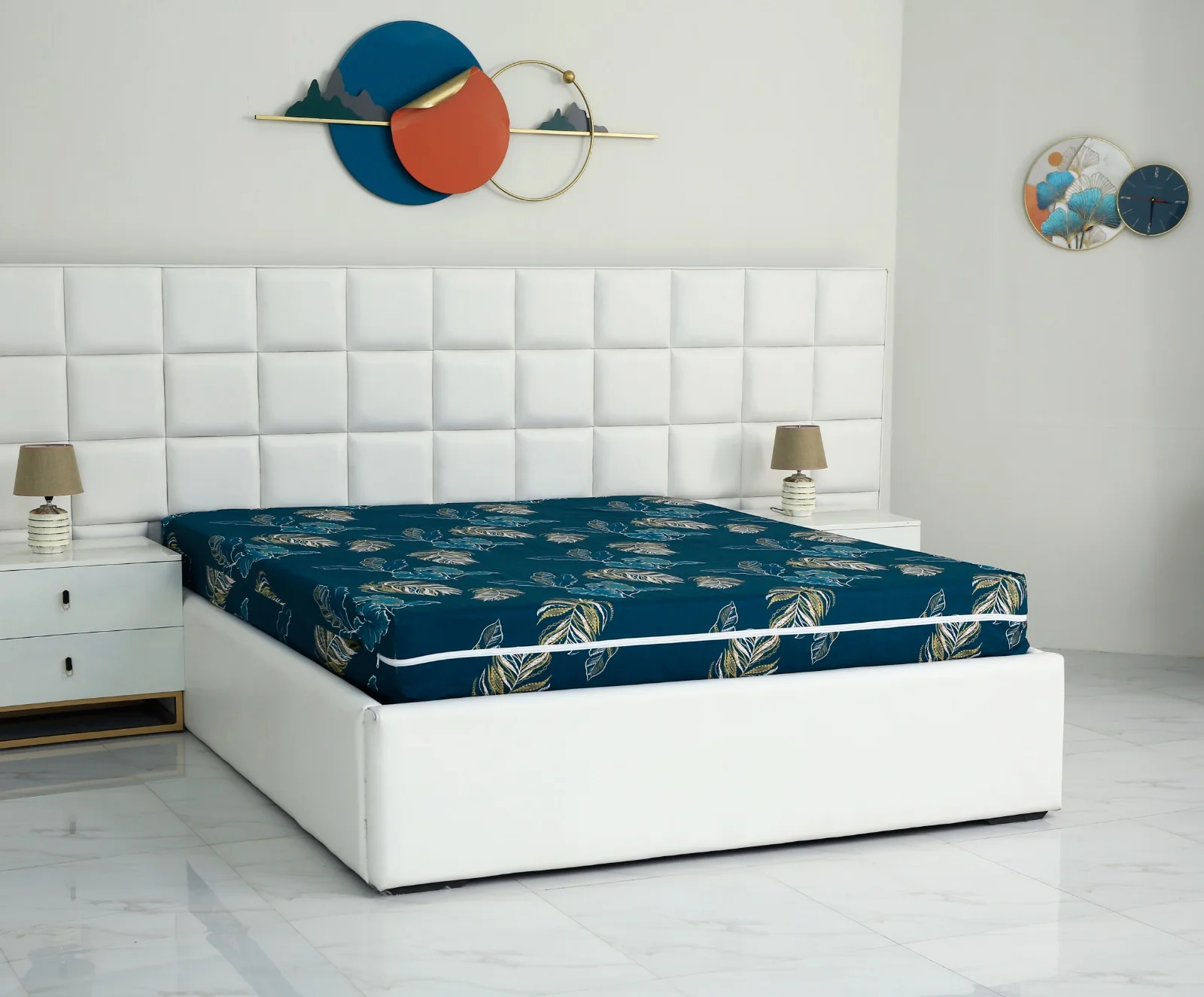 Zipper Mattress Cover Printed-Cauliflower - Image 5